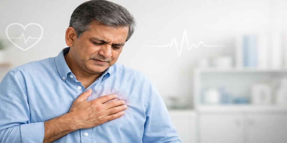 বুকের মাঝখানে ব্যথার কারণ কি